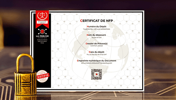 Certificat NFP - PocketProof