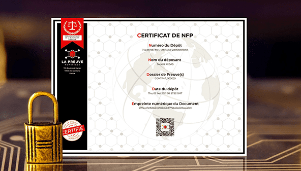Certificat NFP - PocketProof Certificat NFP - PocketProof